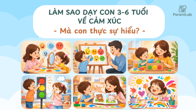 Làm sao dạy con 3-6 tuổi về cảm xúc mà con thực sự hiểu?