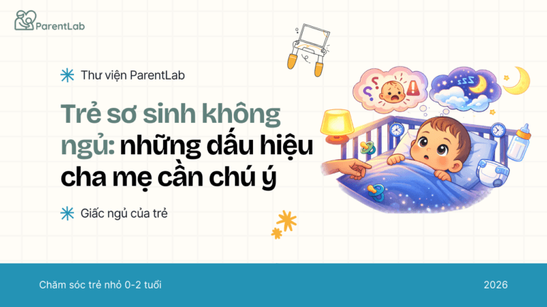 Trẻ sơ sinh không ngủ: Những dấu hiệu cha mẹ cần chú ý