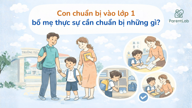 Con chuẩn bị vào lớp 1 bố mẹ thực sự cần chuẩn bị những gì?