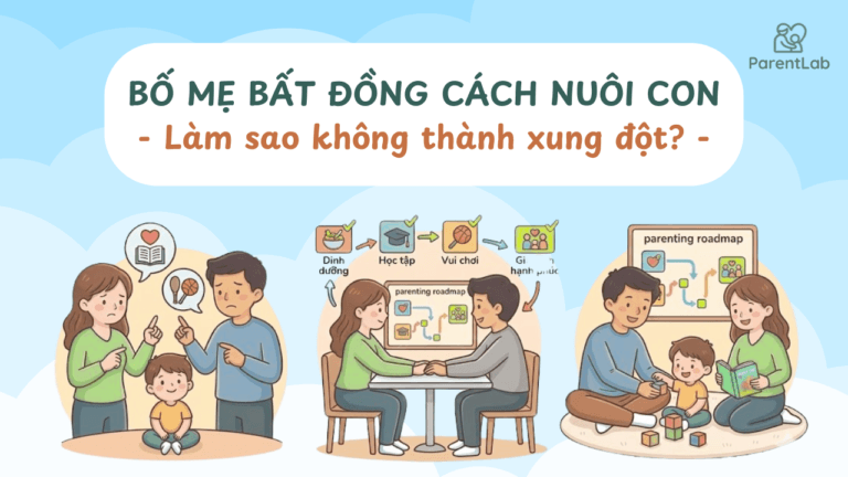 Bố mẹ bất đồng cách nuôi con – làm sao không thành xung đột?