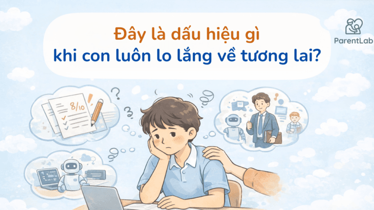 Đây là dấu hiệu gì khi con luôn lo lắng về tương lai?