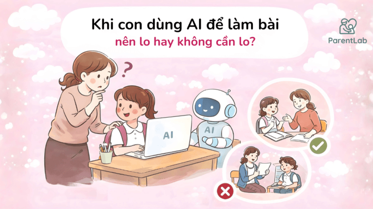 Khi con dùng AI để làm bài nên lo hay không cần lo?