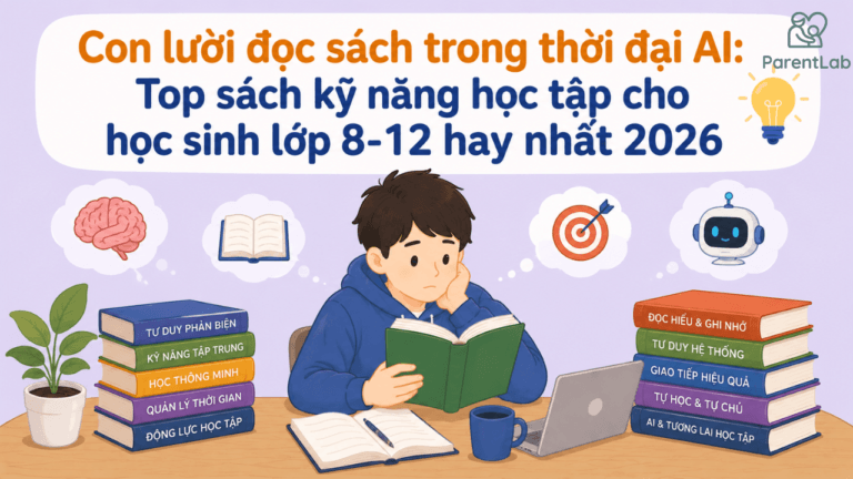 Top sách kỹ năng học tập cho học sinh lớp 8-12 hay nhất 2026