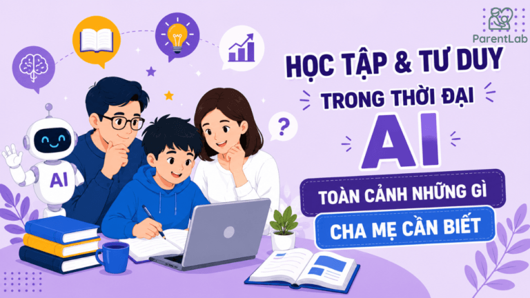 Học tập & Tư duy trong thời đại AI – Toàn cảnh những gì cha mẹ cần biết