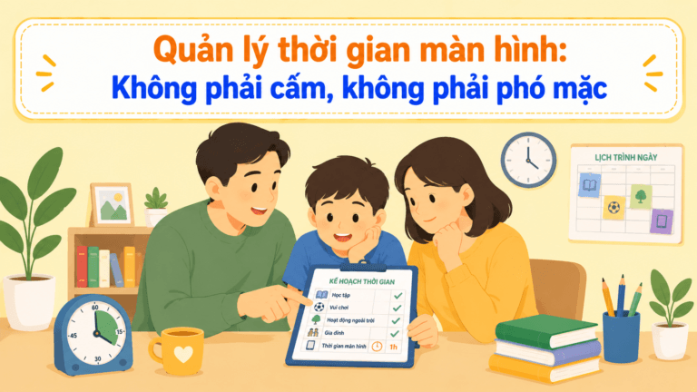 Quản lý thời gian màn hình: Không phải cấm, không phải phó mặc