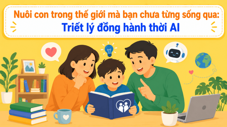 Nuôi con trong thế giới mà bạn chưa từng sống qua: Triết lý đồng hành thời AI