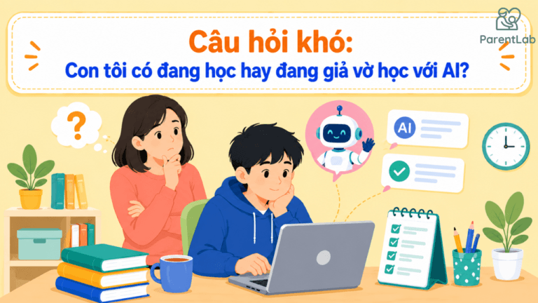 Câu hỏi khó: Con tôi có đang học hay đang giả vờ học với AI?