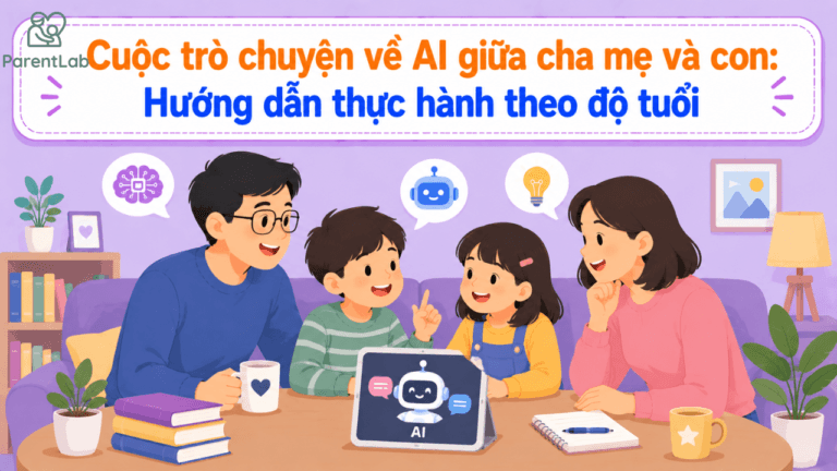 Cuộc trò chuyện về AI giữa cha mẹ và con: Hướng dẫn thực hành theo độ tuổi