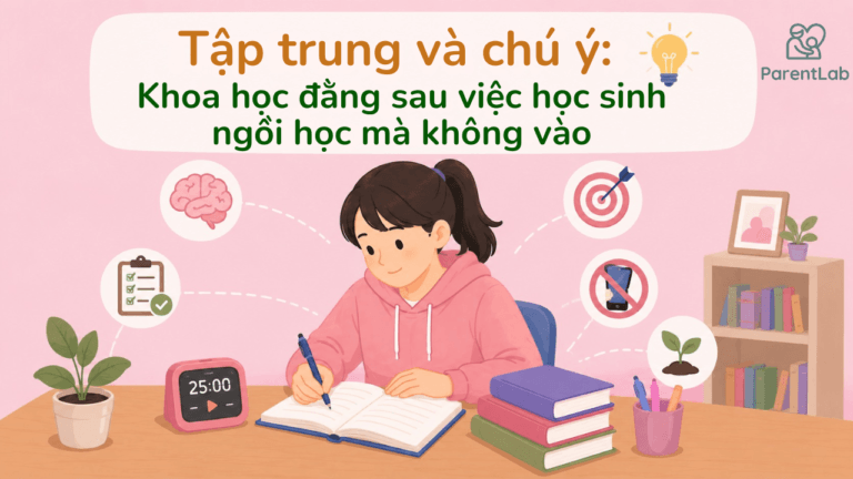 Tập trung và chú ý: Khoa học đằng sau việc học sinh ngồi học mà không vào
