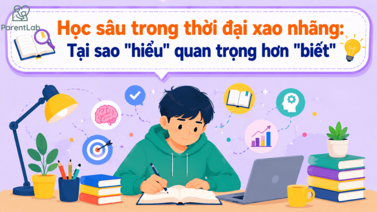 Học sâu trong thời đại xao nhãng: Tại sao “hiểu” quan trọng hơn “biết”