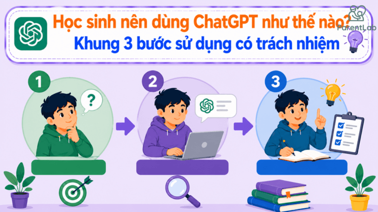 Học sinh nên dùng ChatGPT như thế nào? Khung 3 bước sử dụng có trách nhiệm