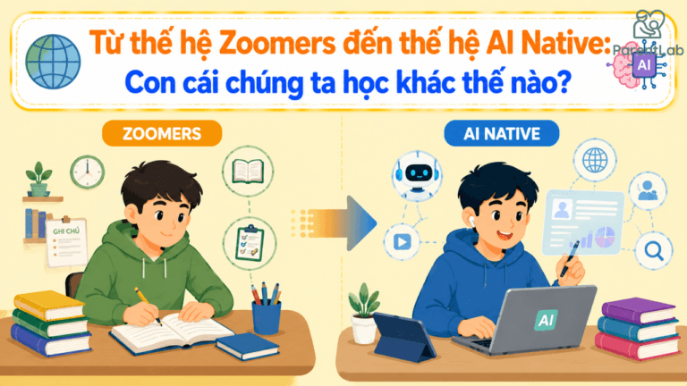 Từ thế hệ Zoomers đến thế hệ AI Native: Con cái chúng ta học khác thế nào?