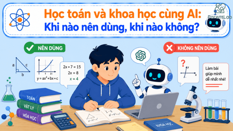 Học toán và khoa học cùng AI: Khi nào nên dùng, khi nào không?