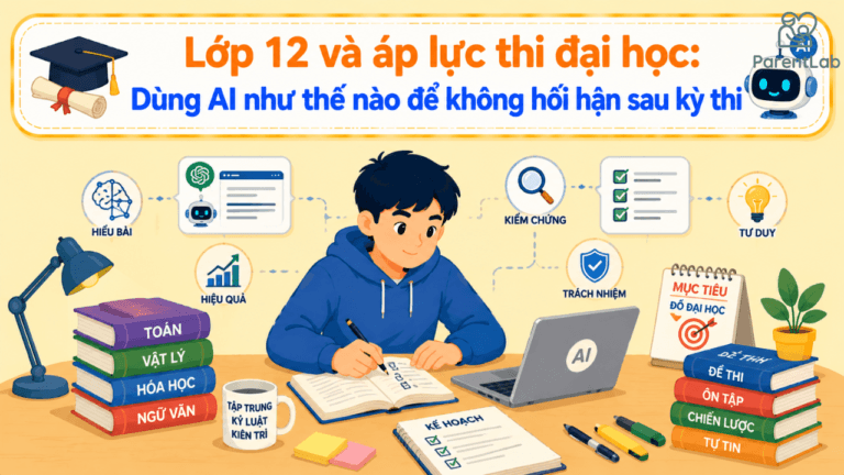Lớp 12 và áp lực thi đại học: Dùng AI như thế nào để không hối hận sau kỳ thi