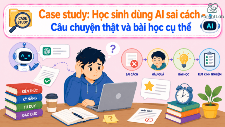 Case study: Học sinh dùng AI sai cách – Câu chuyện thật và bài học cụ thể