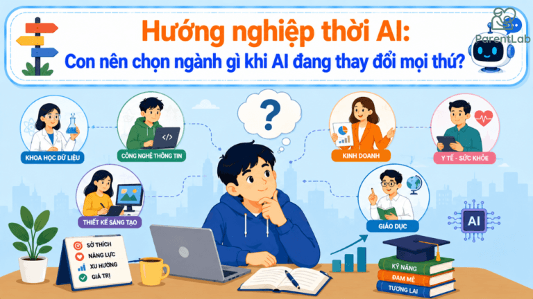 Hướng nghiệp thời AI: Con nên chọn ngành gì khi AI đang thay đổi mọi thứ?