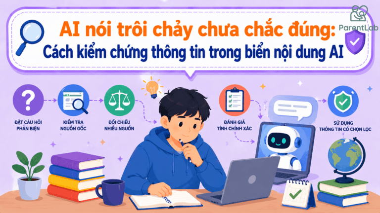 AI nói trôi chảy chưa chắc đúng: Cách kiểm chứng thông tin trong biển nội dung AI