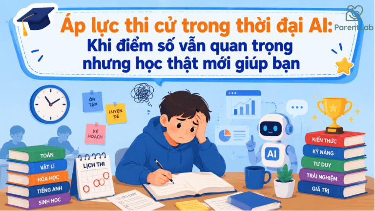 Áp lực thi cử trong thời đại AI: Khi điểm số vẫn quan trọng nhưng học thật mới giúp bạn