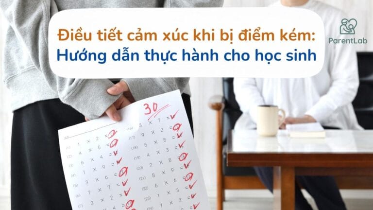 Điều tiết cảm xúc khi bị điểm kém: Hướng dẫn thực hành cho học sinh